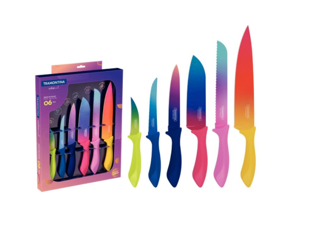Juego Cuchillos 6pzas Colorcut 
