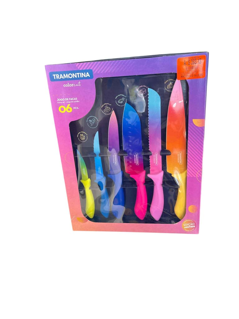 Juego Cuchillos 6pzas Colorcut 