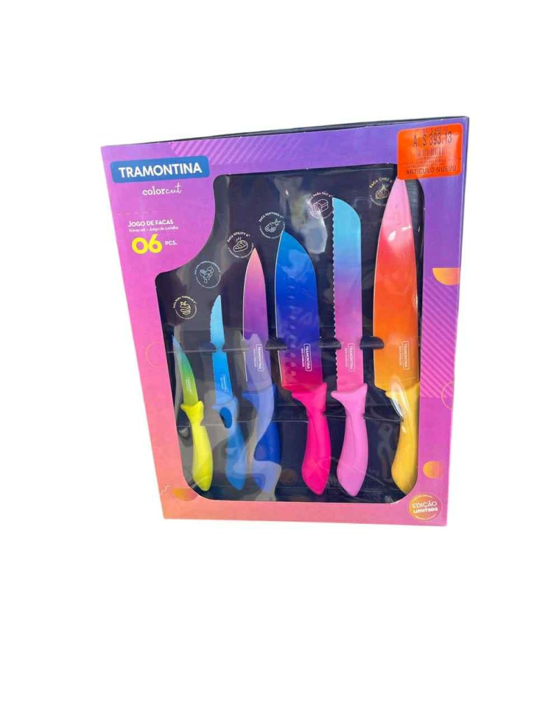 Juego Cuchillos 6pzas Colorcut 