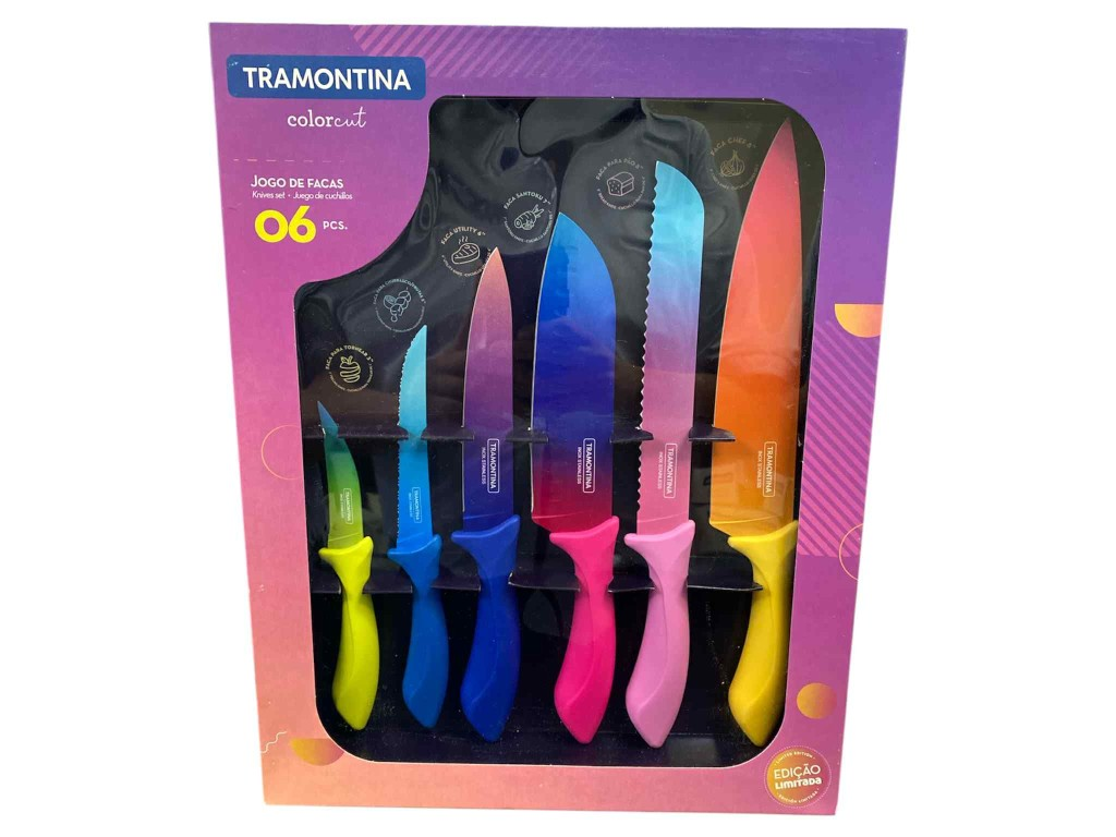 Juego Cuchillos 6pzas Colorcut 