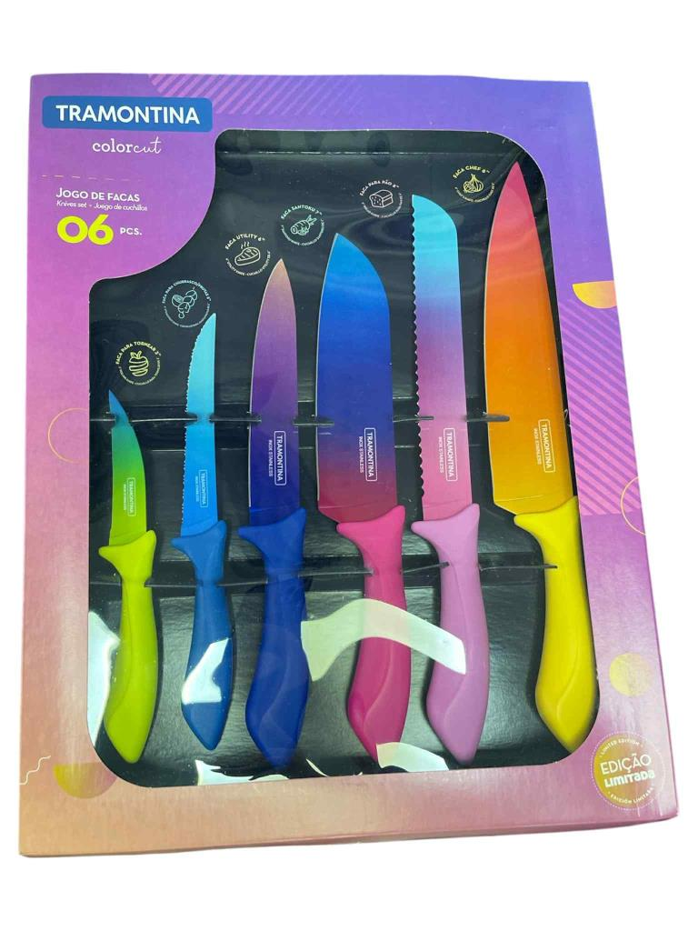 Juego Cuchillos 6pzas Colorcut 