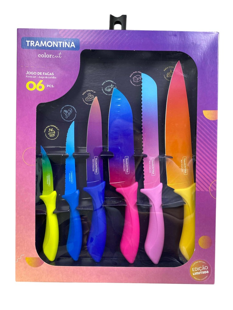 Juego Cuchillos 6pzas Colorcut 