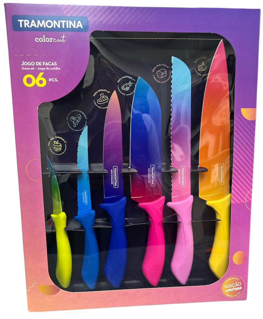 Juego Cuchillos 6pzas Colorcut 