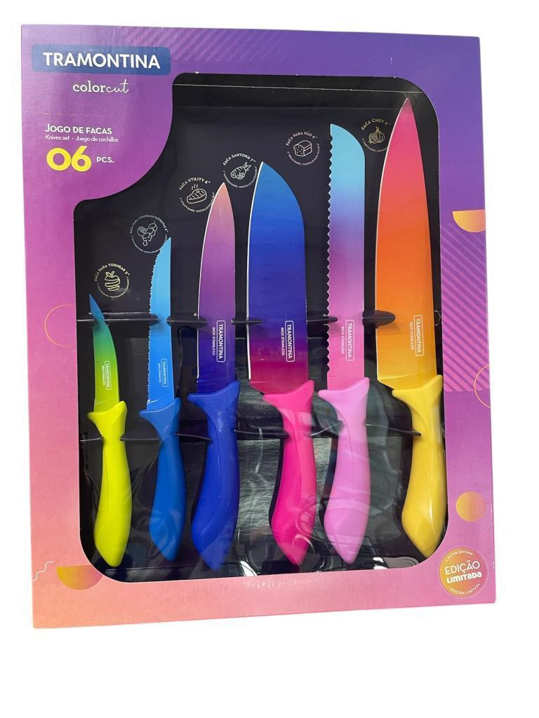 Juego Cuchillos 6pzas Colorcut 