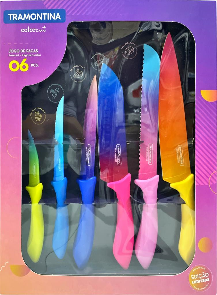 Juego Cuchillos 6pzas Colorcut 