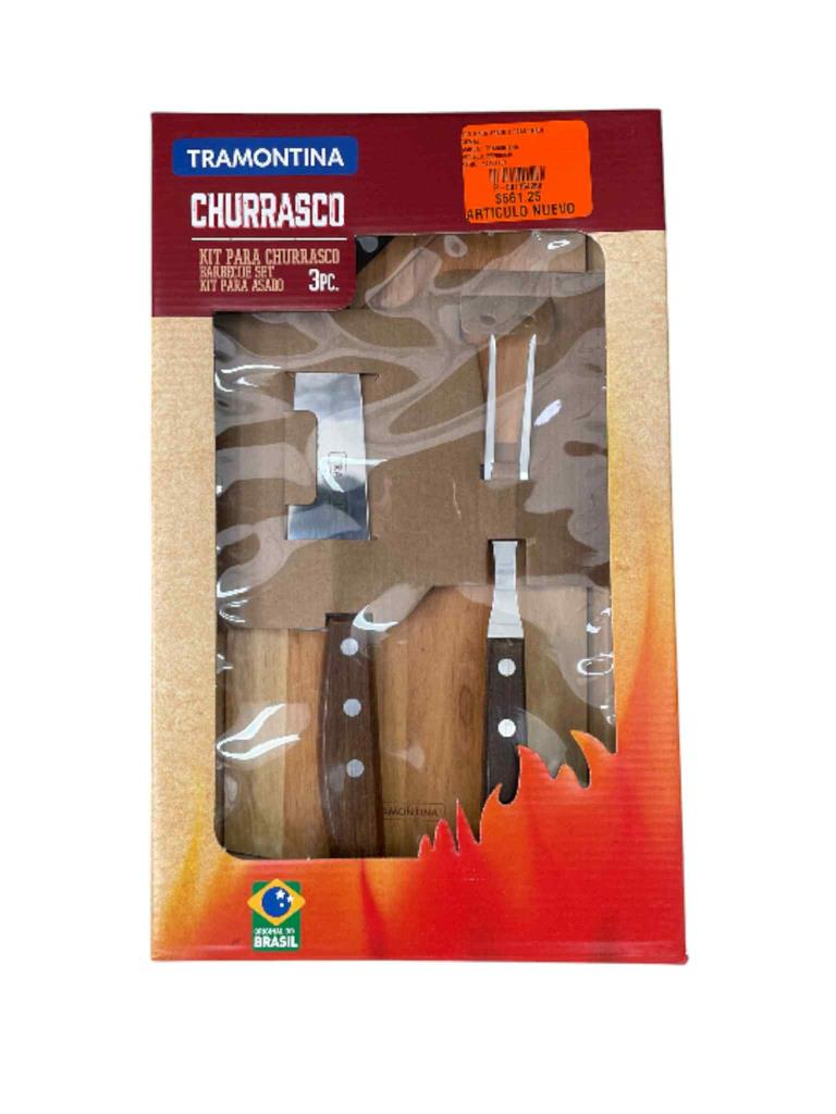 Jgo. Para Asado 3 Pzas Tradicional 